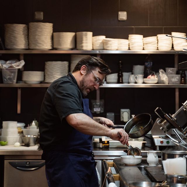 Open kitchen of Restaurant Bachaumont