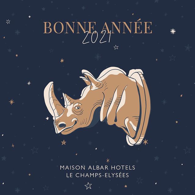 #BonneAnnee
Toute l'équipe vous adresse ses chaleureux vœux de nouvelle année. L'année 2020 a plus que jamais mis à l'épreuve notre créativité à votre service. Que 2021 vous apporte joie, succès et qu'elle puisse nous permettre d'enfin vous retrouver !
Notre maison est unique mais forme un tout avec les autres membres de la famille Paris Inn Group. Nous avons hâte de continuer à partager avec vous cet #EspritdeFamille.
